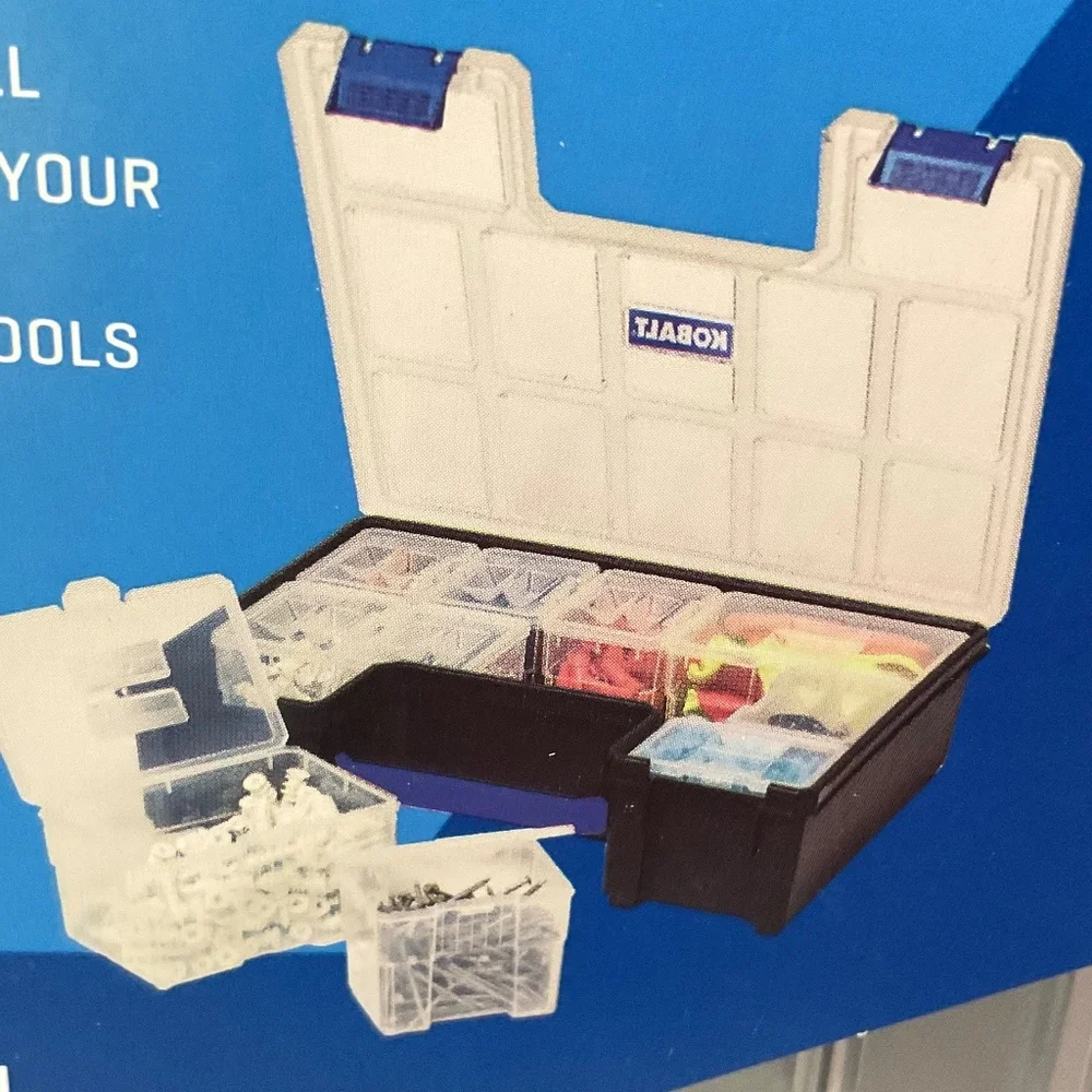 Kobalt 10-Compartment Large Plastic Small Parts Organizer